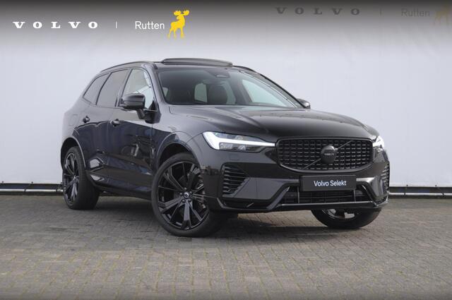 Volvo XC60 T6 350PK Plug-in hybrid AWD Ultra Black Edition / Navigatie / Adaptieve Cruise control / Head Up-Display / Panorama dak / Elektrische stoelen met geheugen / Stuurverwarming / Stoelverwarming v+a / 360 Camera /