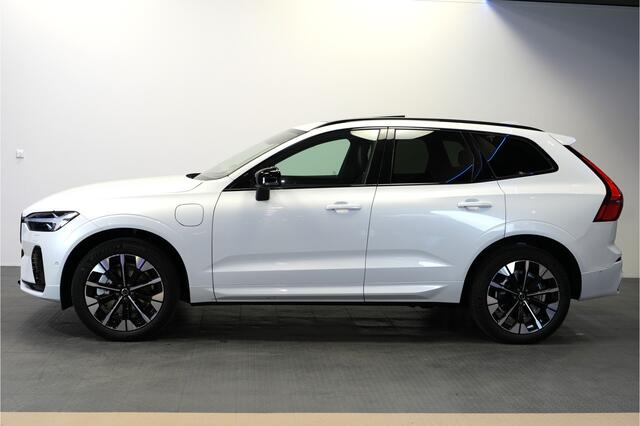 Volvo XC60 2.0 T8 AWD 335kW/456pk Aut8 Plug-in hybrid Ultra Dark PANORAMADAK + HARMAN/KARDON + EL.TREKHAAK + STOELMASSAGE&-KOELING + ADAPT.CRUISE + GOOGLE DASH + HEAD-UP + LANE ASSIST + STOEL-&STUURVERWARMING + 360 CAMERA + PARKSENSOREN V&A + 20" LM-VELGEN!!