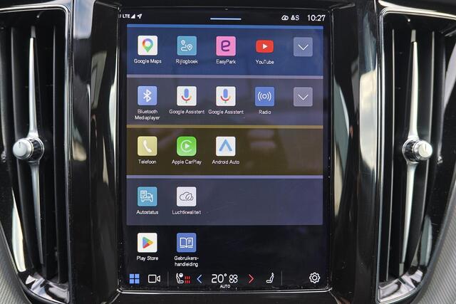 Volvo XC60 T6 Recharge AWD Plus Dark - Panorama/schuifdak - IntelliSafe Assist & Surround - Harman/Kardon audio - Adaptieve LED koplampen - Verwarmde voorstoelen, stuur & achterbank - Parkeersensoren voor & achter - Elektr. bedienb. voorstoelen met geheugen - Draadl