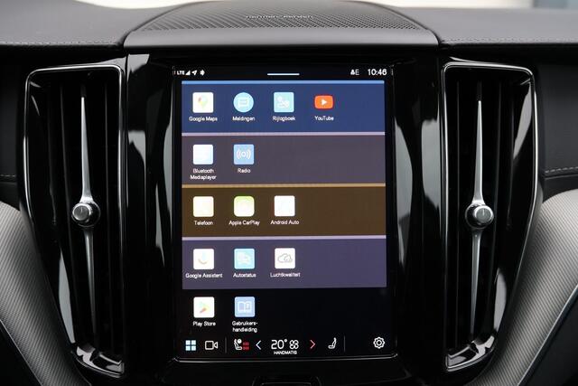 Volvo XC60 T6 Recharge AWD Ultra Dark - Panorama/schuifdak - IntelliSafe Assist & Surround - 360º Camera - Harman/Kardon audio - Adaptieve LED koplampen - Verwarmde voorstoelen, stuur & achterbank - Parkeersensoren voor & achter - Elektr. bedienb. voorstoelen met ge