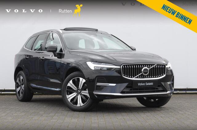 Volvo XC60 T6 350PK Automaat Plug-in hybrid AWD Plus Bright Panoramisch schuif-kanteldak / Google infotainment / Lederen bekleding / Parkeersensoren voor en achter met parkeercamera / Road Sign information / Cruise Control
