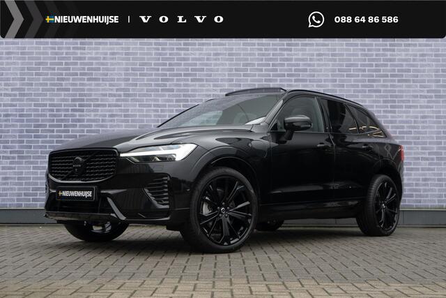 Volvo XC60 2.0 T8 Plug-in hybrid AWD Plus Black Edition | Adaptieve Cruise Control | Panoramadak | Harman Kardon Audio | Stoel-/Stuur-/Voorruitverwarming | Dodehoek Detectie | 360° Parkeercamera |