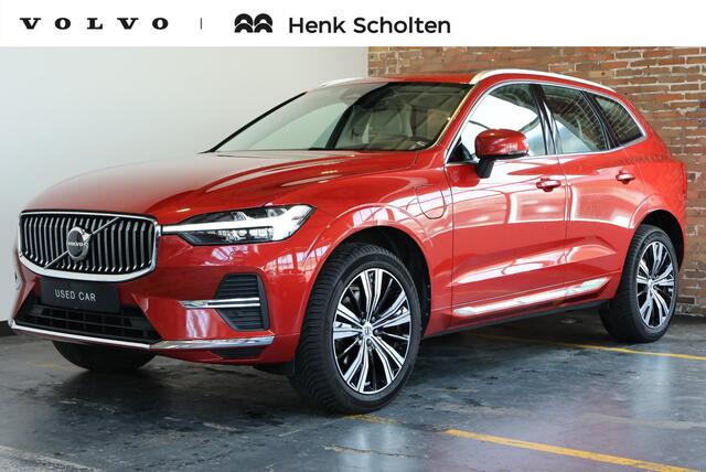 Volvo XC60 T6 Plug-in hybrid AWD Inscription Exclusive | Google Infotainment | Dealeronderhouden | Semi-Electrische wegklapbare trekhaak | Parkeerverwarming | Head-Up Display | Stoelverwarming | Stuurwielverwarming | Parkeersensoren | Panoramadak