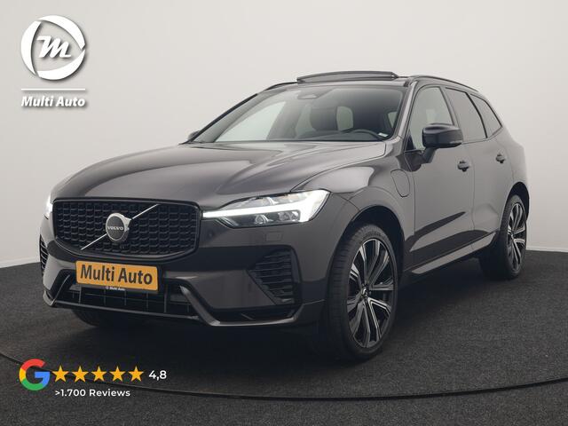 Volvo XC60 T6 AWD R-Design Long Range PHEV 398pk Dealer O.H | Trekhaak Af Fabriek | Panodak | Adaptive Cruise | Harman / Kardon | Camera | Lederen Sportstoelen Memory & Verwarmd | Keyless | Google Assist | Pilot Assist | Navigatie | Virtual | DAB | 21"L.M | Plug In