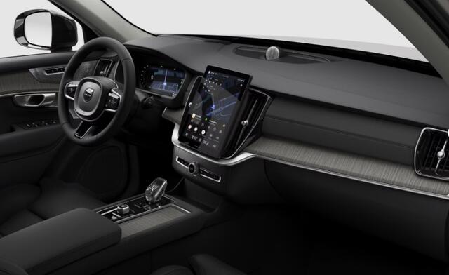 Volvo XC90 2.0 T8 Plug-in hybrid AWD Ultra Dark Luchtvering / Bowers & Wilkins / Stoelventilatie / Stoelmassage / Panoramadak / Gelamineerde ruiten rondom / Apple carplay / Adaptive cruise control / 22" lichtmetalen velgen /