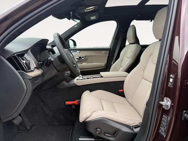 Volvo XC90 2.0 T8 Plug-in hybrid AWD Ultra Dark | Mulberry Red | Luchtvering | Bowers & Wilkins Audio | Massagefunctie voorstoelen |