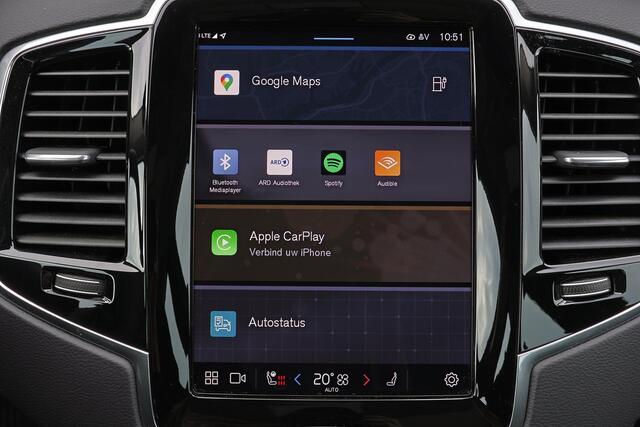 Volvo XC90 T8 Recharge AWD Ultra Bright - LONG RANGE - Panorama/schuifdak - IntelliSafe Assist & Surround - Harman/Kardon audio - Adaptieve LED koplampen - Parkeercamera achter - Verwarmde voorstoelen, stuur & achterbank - Parkeersensoren voor & achter - Elektr. bed