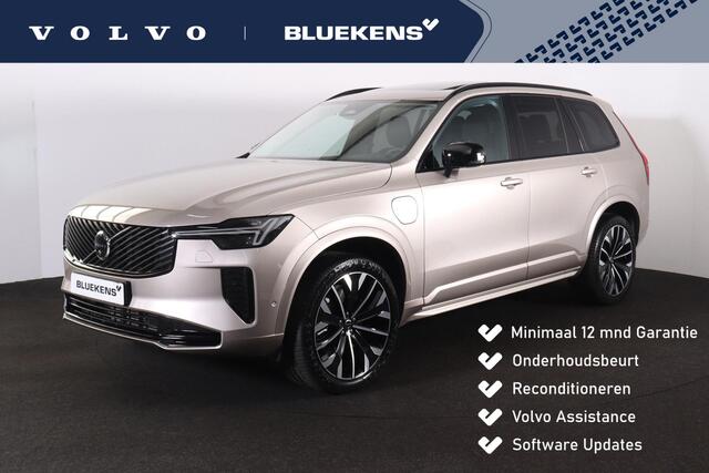 Volvo XC90 T8 Recharge AWD Plus Dark - LONG RANGE - Panorama/schuifdak - IntelliSafe Assist & Surround - 360º Camera - Harman/Kardon audio - Verwarmde voorstoelen, stuur & achterbank - Parkeersensoren voor & achter - Elektr. bedienb. voorstoelen met geheugen - Draad