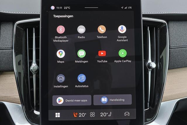 Volvo XC90 T8 Recharge AWD Plus Dark - LONG RANGE - Panorama/schuifdak - IntelliSafe Assist & Surround - 360º Camera - Harman/Kardon audio - Verwarmde voorstoelen, stuur & achterbank - Parkeersensoren voor & achter - Elektr. bedienb. voorstoelen met geheugen - Draad