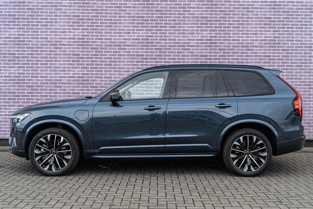 Volvo XC90 T8 Plug-in hybrid AWD Ultra Dark | 7-Zits | Google | Longe Range | Luchtvering | Gelamineerde Zijruiten | 360 Camera | BLIS | LED Matrix Koplampen | Adaptive Cruise Control | Dodehoekdetectie | Harman Kardon Audio | Elek. Achterklep