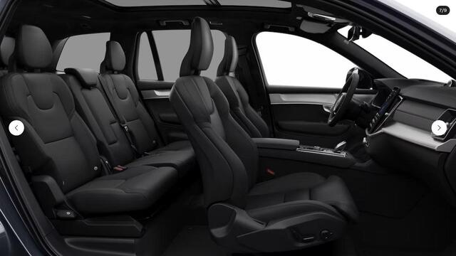 Volvo XC90 2.0 T8 Plug-in hybrid AWD Ultra Black Edition | Luchtvering | Bowers & Wilkins | Massage+Ventilatie | Gelamineerd Glas | Trekhaak | 22 Inch