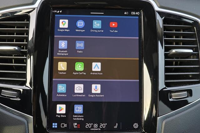 Volvo XC90 T8 Recharge AWD Plus Dark - IntelliSafe Assist & Surround - Adaptieve LED koplampen - Parkeercamera achter - Verwarmde voorstoelen, stuur & achterbank - Parkeersensoren voor & achter - Elektr. bedienb. voorstoelen met geheugen - Draadloze tel. lader - Ext
