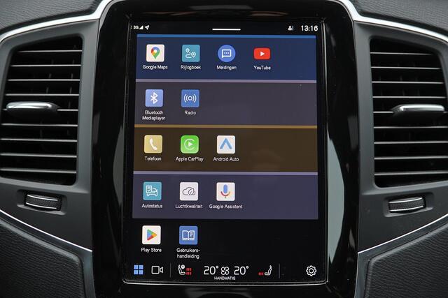 Volvo XC90 T8 Recharge AWD Core Bright - IntelliSafe Assist & Surround - Verwarmde voorstoelen, stuur & achterbank - Parkeersensoren voor & achter - Draadloze tel. lader - High Performance audio- Extra getint glas - 19' LMV