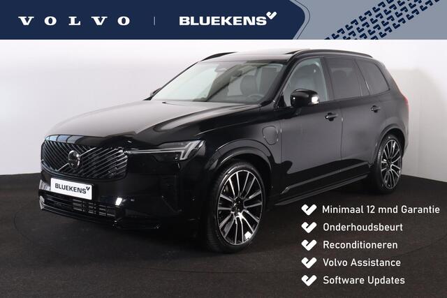 Volvo XC90 T8 Recharge AWD Ultra Dark - Luchtvering - Panorama/schuifdak - IntelliSafe Assist & Surround - 360º Camera - Bowers & Wilkins audio - Verwarmde voorstoelen, stuur & achterbank - Parkeersensoren voor & achter - Elektr. bedienb. voorstoelen met geheugen - 