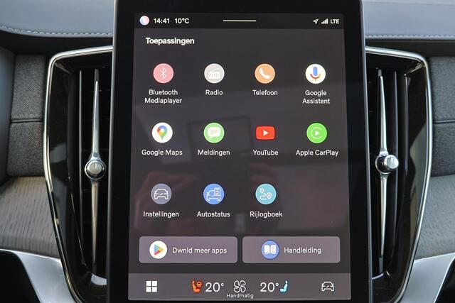 Volvo XC90 T8 Recharge AWD Ultra Dark - Luchtvering - Panorama/schuifdak - IntelliSafe Assist & Surround - 360º Camera - Bowers & Wilkins audio - Verwarmde voorstoelen, stuur & achterbank - Parkeersensoren voor & achter - Elektr. bedienb. voorstoelen met geheugen - 