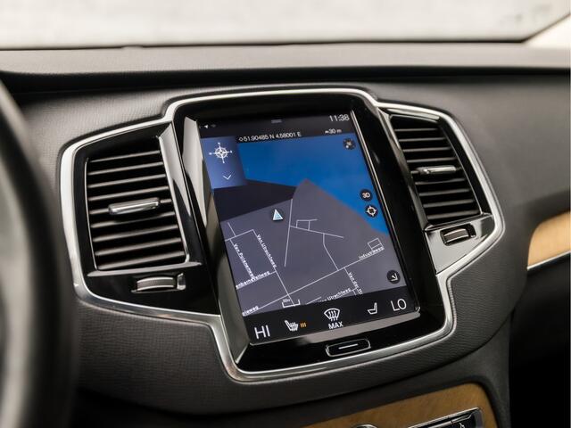 Volvo XC90 2.0 T8 Twin Engine AWD Inscription 7 Persoons 408Pk Automaat (PANORAMADAK, GROOT NAVI, MEMORY SEATS, LEDER, CAMERA, STOELVERWARMING, HOUT INLEG, ADAPTIVE CRUISE, GETINT GLAS, NIEUWSTAAT)