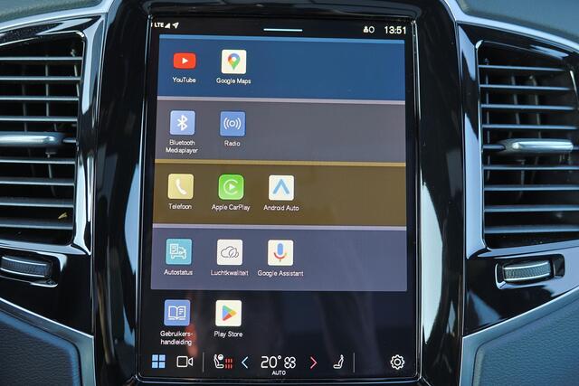 Volvo XC90 T8 Recharge AWD Ultra Bright - Luchtvering - Panorama/schuifdak - IntelliSafe Assist & Surround - 360º Camera - Bowers & Wilkins audio - Adaptieve LED koplampen - Verwarmde voorstoelen, stuur & achterbank - Parkeersensoren voor & achter - Elektr. bedienb.