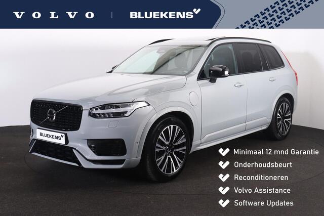 Volvo XC90 T8 Recharge AWD Ultra Dark - Luchtvering - Panorama/schuifdak - IntelliSafe Assist & Surround - 360º Camera - Harman/Kardon audio - Adaptieve LED koplampen - Verwarmde voorstoelen, stuur & achterbank - Parkeersensoren voor & achter - Elektr. bedienb. voor