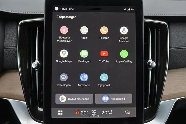 Volvo XC90 T8 Recharge AWD Plus Dark - Panorama/schuifdak - IntelliSafe Assist & Surround - 360º Camera - Harman/Kardon audio - Adaptieve LED koplampen - Verwarmde voorstoelen, stuur & achterbank - Parkeersensoren voor & achter - Elektr. bedienb. voorstoelen met geh