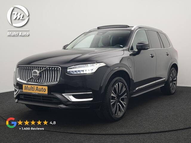 Volvo XC90 T8 Recharge AWD Plus Bright LONG RANGE Plug In Hybrid 7 Persoon 456pk Dealer O.H PHEV | Trekhaak Af Fabriek | Panodak | Adaptive Cruise | Camera | Lederen Sportstoelen Memory & Verwarmd | Pilot Assist | Blis | Keyless | Apple Carplay | Navigatie | Virtual