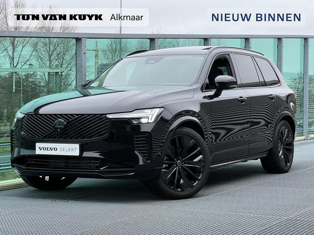 Volvo XC90 2.0 T8 Plug-in hybrid AWD Ultra Dark Black Edition, PHEV, Long range, Automaat, Luchtvering, Panoramadak, Stoel- en stuurverwarming, Parkeercamera, Park assist voor- en achter