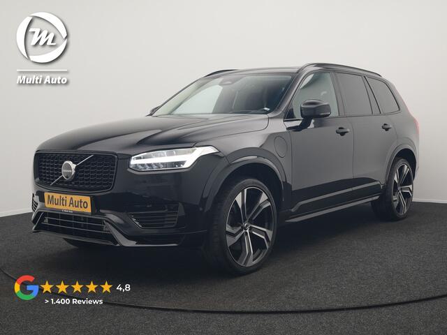 Volvo XC90 T8 Recharge AWD Ultimate Dark Plug In Hybrid LONG RANGE 455pk 7 Persoons PHEV | Trekhaak af Fabriek | Panodak | Adaptive Cruise | 360 Camera | 22"L.M | Head Up | Google Maps | Pilot Assist | Harmand Kardon | Stuurverwarming |