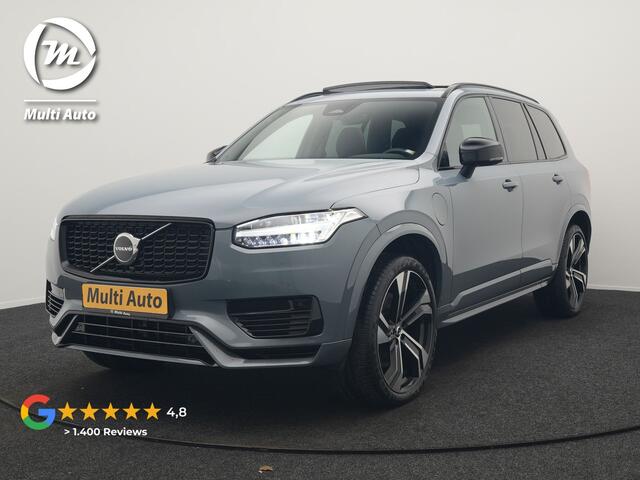 Volvo XC90 T8 Recharge AWD Plus Dark 7 Persoons LONG RANGE Plug In Hybrid 455pk Dealer O.H. PHEV | Trekhaak Af Fabriek | Panodak | Adaptive Cruise | Camera | Harman / Kardon | Lederen Sportstoelen Memory & Verwarmd | Google Assistent | Stuur Verwarmd | Keyless | Bli