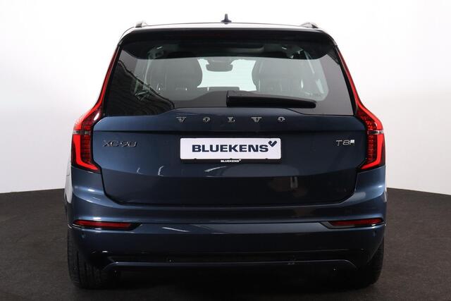 Volvo XC90 T8 Recharge AWD Ultra Dark - Luchtvering - Panorama/schuifdak - IntelliSafe Assist & Surround - 360º Camera - Bowers & Wilkins audio - Adaptieve LED koplampen - Verwarmde voorstoelen, stuur & achterbank - Parkeersensoren voor & achter - Elektr. bedienb. v