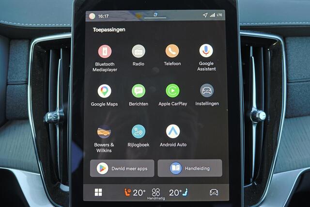 Volvo XC90 T8 Recharge AWD Ultra Dark - Luchtvering - Panorama/schuifdak - IntelliSafe Assist & Surround - 360º Camera - Bowers & Wilkins audio - Adaptieve LED koplampen - Verwarmde voorstoelen, stuur & achterbank - Parkeersensoren voor & achter - Elektr. bedienb. v