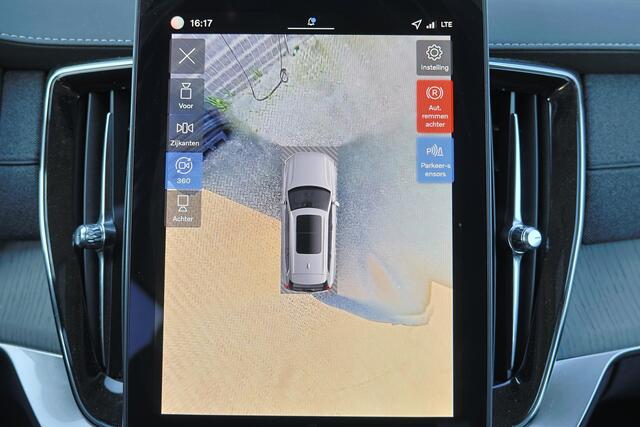 Volvo XC90 T8 Recharge AWD Ultra Dark - Luchtvering - Panorama/schuifdak - IntelliSafe Assist & Surround - 360º Camera - Bowers & Wilkins audio - Adaptieve LED koplampen - Verwarmde voorstoelen, stuur & achterbank - Parkeersensoren voor & achter - Elektr. bedienb. v