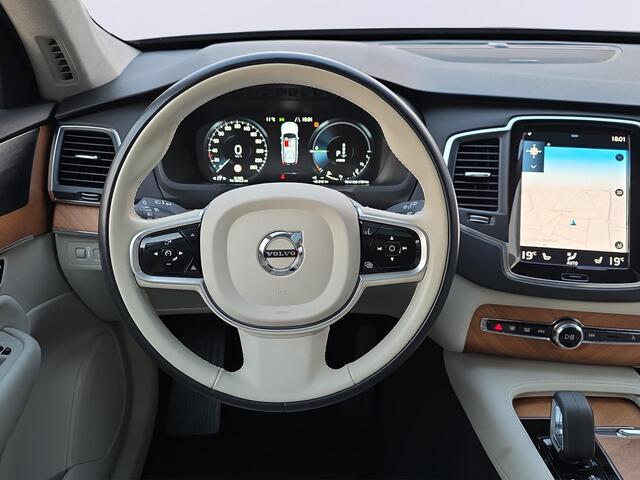 Volvo XC90 2.0 T8 Recharge AWD Inscription /Luchtvering/Apple Carplay/Panodak/Vol leder/Stoel-stuurverw./Adaptive cruise/Parksens.+Camera/Achterbankverw./22''lmv/DAB+/(MET GARANTIE*)