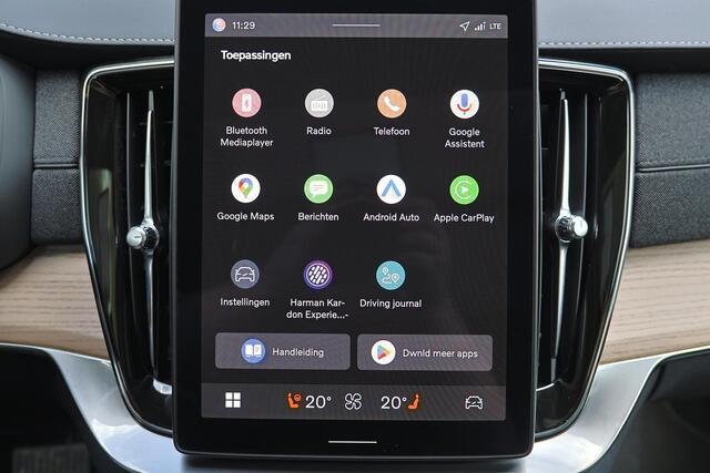 Volvo XC90 T8 Recharge AWD Plus Bright - Panorama/schuifdak - IntelliSafe Assist & Surround - 360º Camera - Harman Kardon audio - Verwarmde voorstoelen, stuur & achterbank - Parkeersensoren voor & achter - Elektr. bedienb. voorstoelen met geheugen - Head up display
