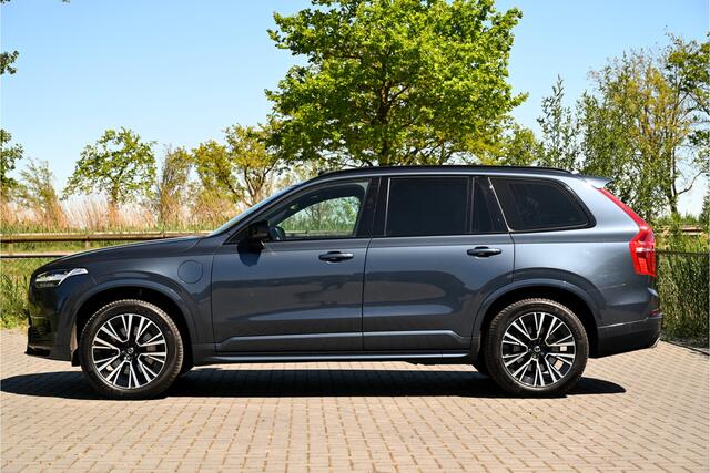 Volvo XC90 2.0 T8 Recharge AWD R-DESIGN / PANO / LEDER / MEMORY / TREKHAAK / LED / DENIM BLUE / ULTIMATE DARK / 20"