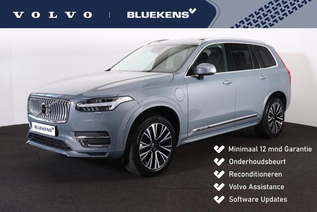 Volvo XC90 T8 Recharge AWD Ultimate Bright - Panorama/schuifdak - IntelliSafe Assist & Surround - Harman/Kardon audio - Adaptieve LED koplampen - Parkeercamera achter - Verwarmde voorstoelen, stuur & achterbank - Parkeersensoren voor & achter - Elektr. bedienb. voor