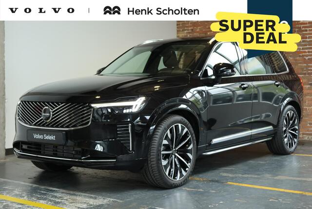 Volvo XC90 T8 Plug-in hybrid AWD Ultra Bright | Demo Deal | Panoramadak | Google infotainment | Stoelverwarming | Stuurwielverwarming | Parkeerverwarming | 7-zitplaatsen | Luchtvering | Volvo Guard Alarm | Parkeersensoren voor + achter | 360° Parkeercamera