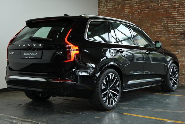 Volvo XC90 T8 Plug-in hybrid AWD Ultra Bright | Demo Deal | Panoramadak | Google infotainment | Stoelverwarming | Stuurwielverwarming | Parkeerverwarming | 7-zitplaatsen | Luchtvering | Volvo Guard Alarm | Parkeersensoren voor + achter | 360° Parkeercamera