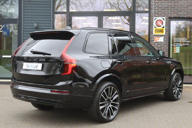 Volvo XC90 2.0 T8 456pk AWD Ultra Black Edition Pano/Bowers&Wilkins/360/Leder/Headup/Keyless/ ACC/22"/Massage/Luchtvering/Trekhaak wegkl.