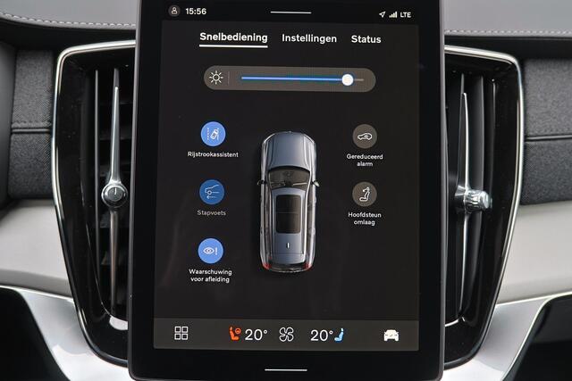Volvo XC90 T8 Recharge AWD Black Edition Ultra Dark Exec. Ed. - Luchtvering - Panorama/schuifdak - IntelliSafe Assist & Surround - 360º Camera - Bowers & Wilkins audio - Adaptieve LED koplampen - Verwarmde voorstoelen, stuur & achterbank - Parkeersensoren voor & ach