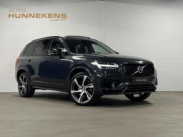 Volvo XC90 2.0 T8 Recharge AWD R-Design *long rang* Luchtvering | Trekhaak | Open dak | Adapt. cruise | Stoel-/stuurverwarming | 360 camera | Stoelventilatie | 22" wielen