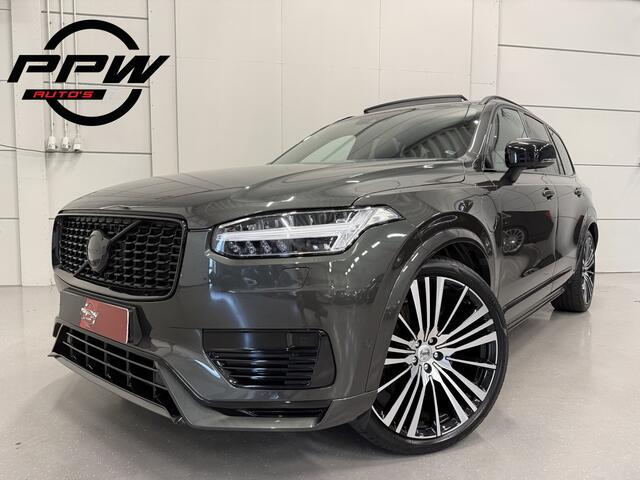 Volvo XC90 T8 Recharge AWD R-Design 49.000km/PANO/LUCHTVERING/TREKHAAK/22"/HEAD-UP/H&K/LEER-ALCANTARA R-DESIGN SP. STOELEN/MEMORY/ACC/PILOT-ASSIST/PINE-GREY/NET OH BEURT GEHAD BIJ VOLVO
